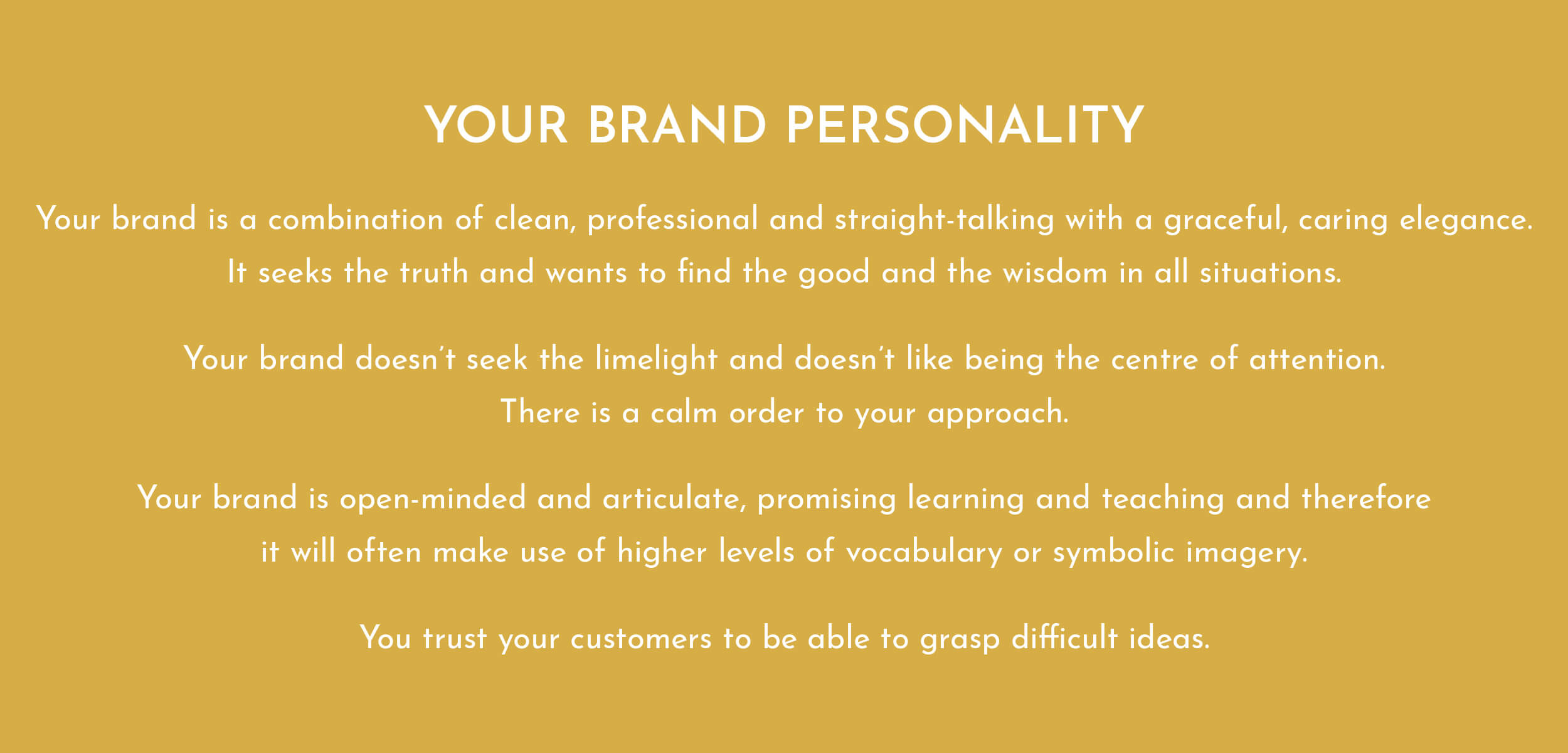 Career Practic brand personality