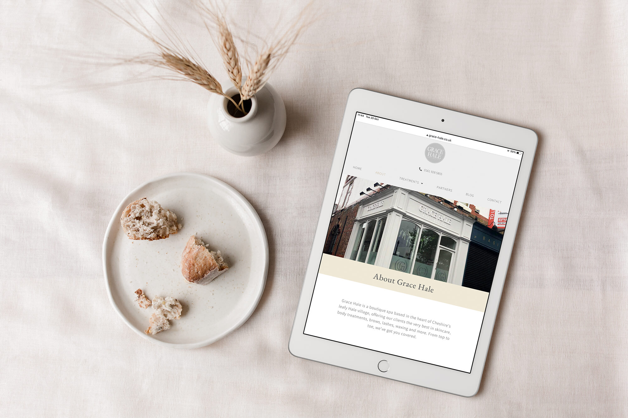 Grace Hale beauty salon website design