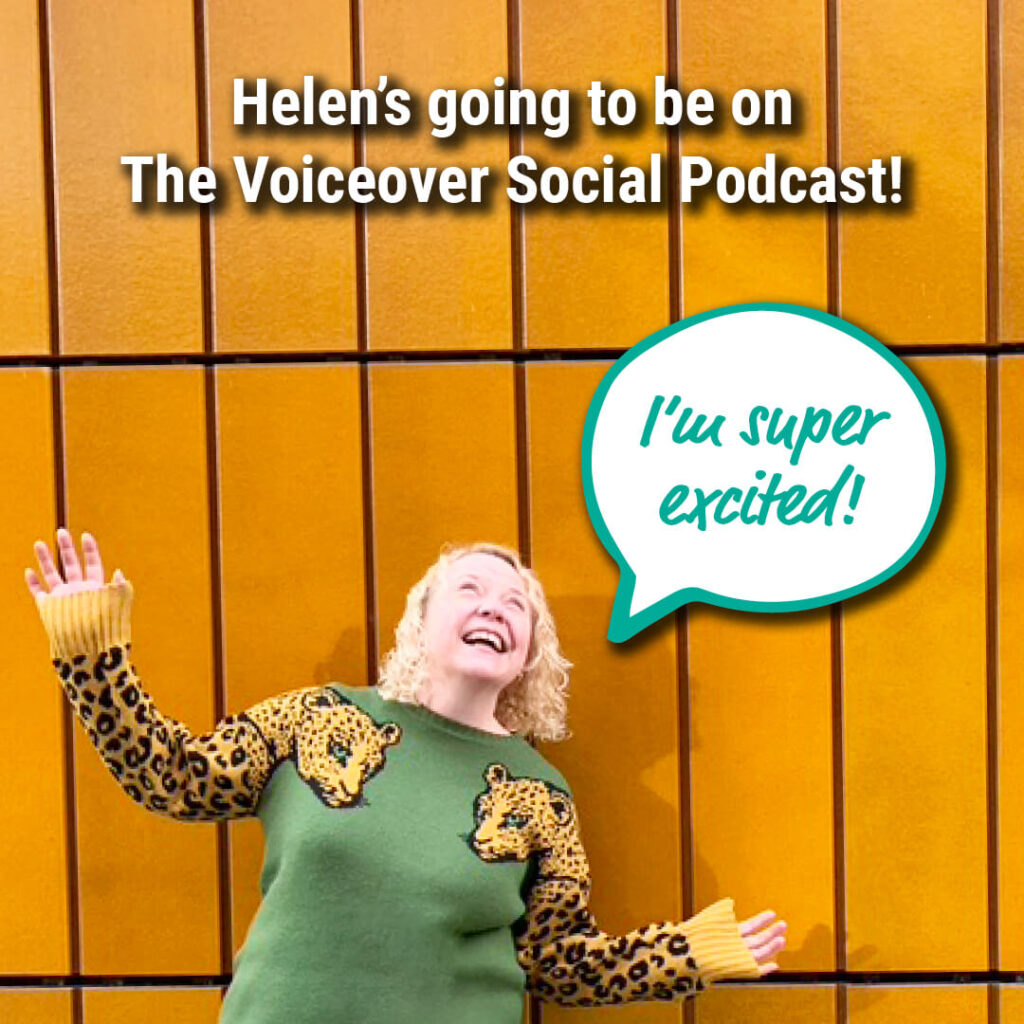 Helen Bee and the voiceover social podcast