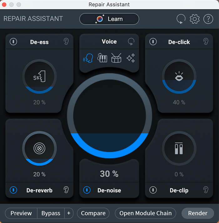 Izotope RX10 repair assistant.