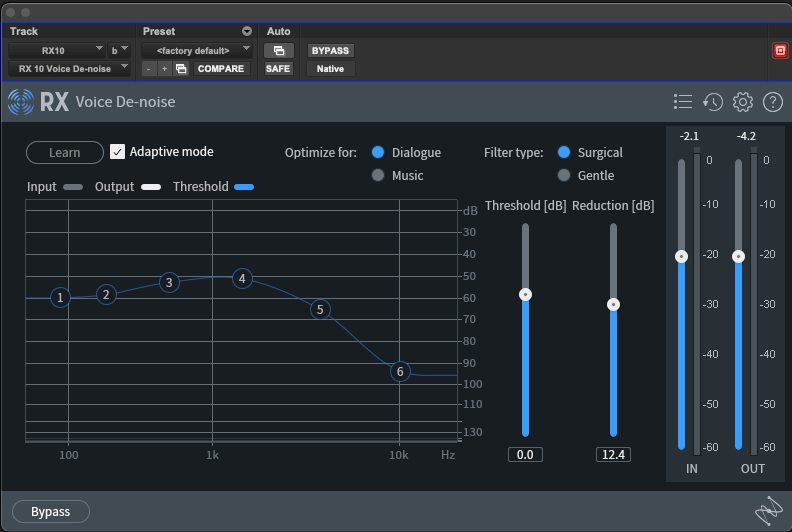 Voice discount noise reduction