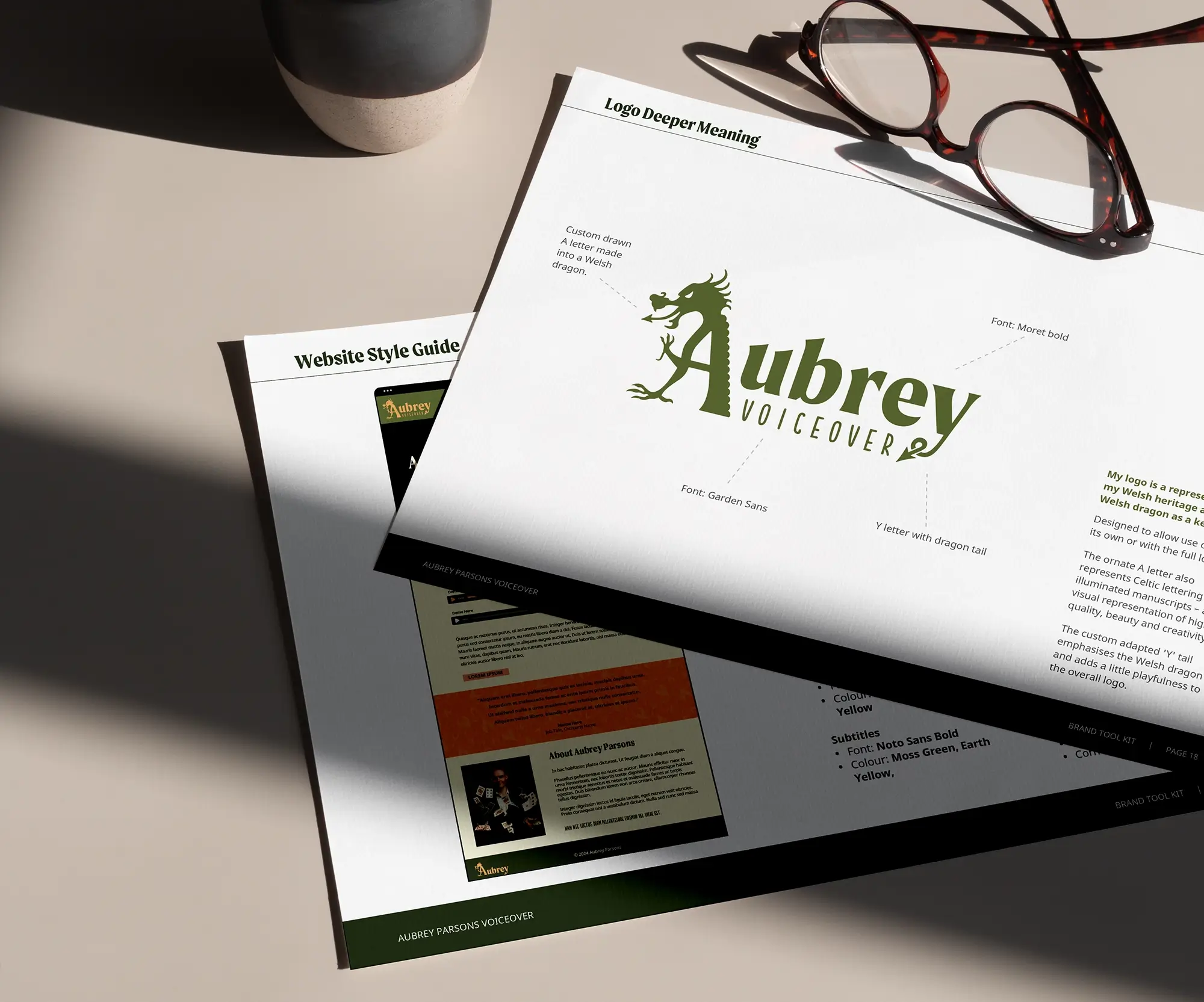 aubrey voiceover logo brand 2