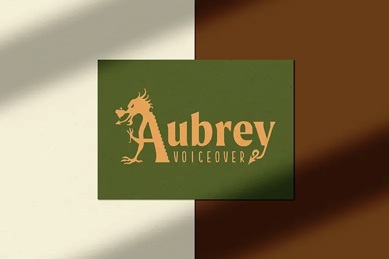 aubrey voiceover logo feature