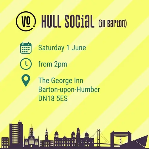 Voiceover Social Hull event on 1 June 2024