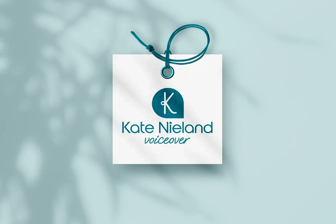 kate n voice artist logo tag f