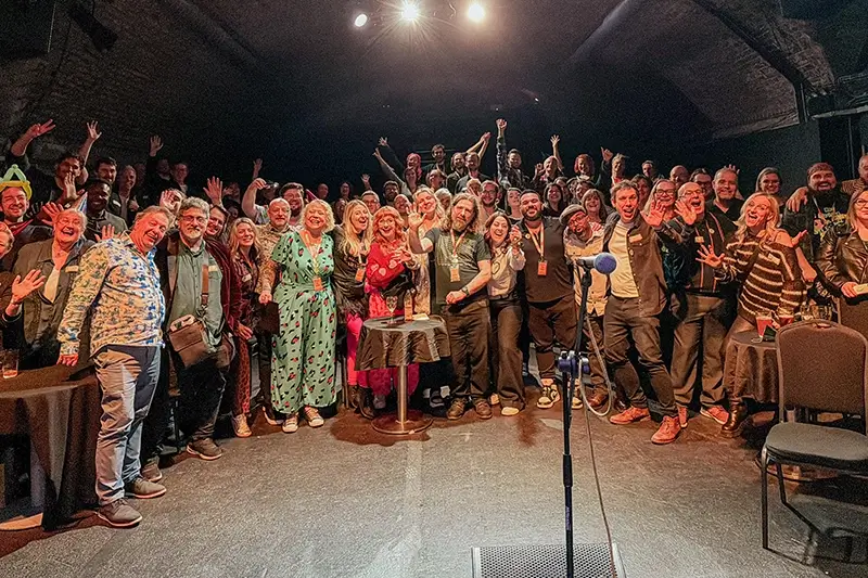 Big group photo from The Great Big Voiceover Social 2026
